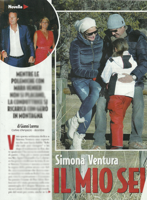 Simona Ventura, Gerò Carraro e la figlia Caterina a ...