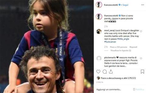 Luis Enrique, morta la figlia di 9 anni: i messaggi di ...